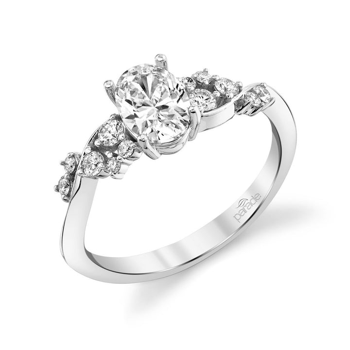 Modern Swirls Engagement Ring - The Diamond Guys
