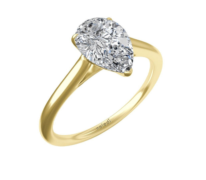 Classic Cathedral Solitaire Engagement Ring - N0423-PS