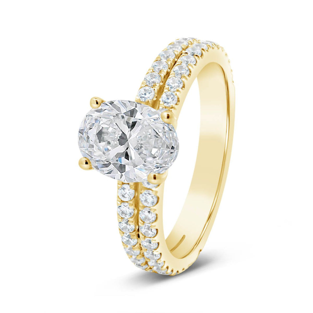 Split Shank Diamond Engagement Ring - YJC6007R