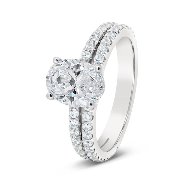 Split Shank Diamond Engagement Ring - YJC6007R