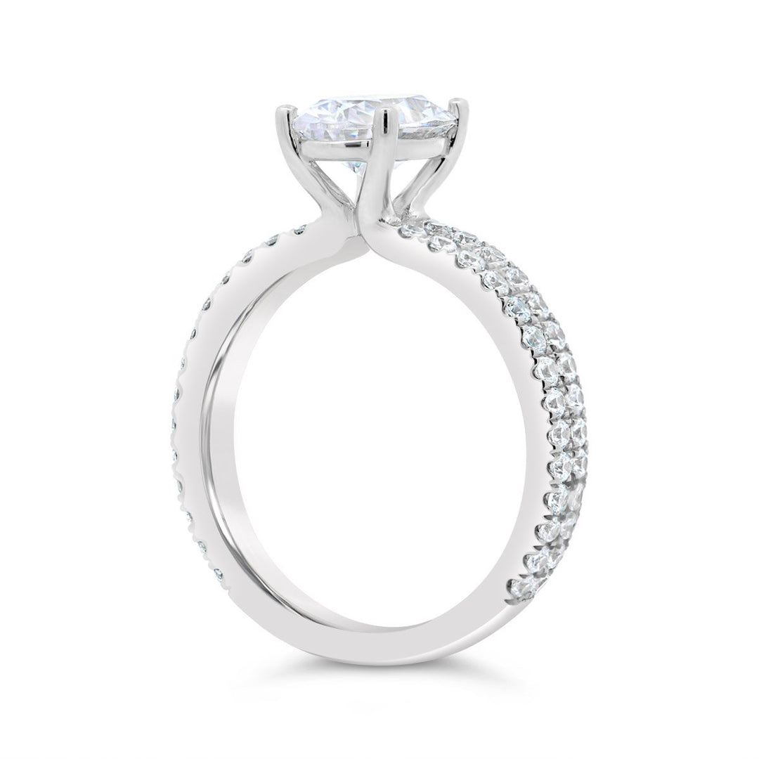 Split Shank Diamond Engagement Ring - YJC6007R