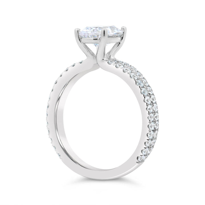 Split Shank Diamond Engagement Ring - YJC6007R