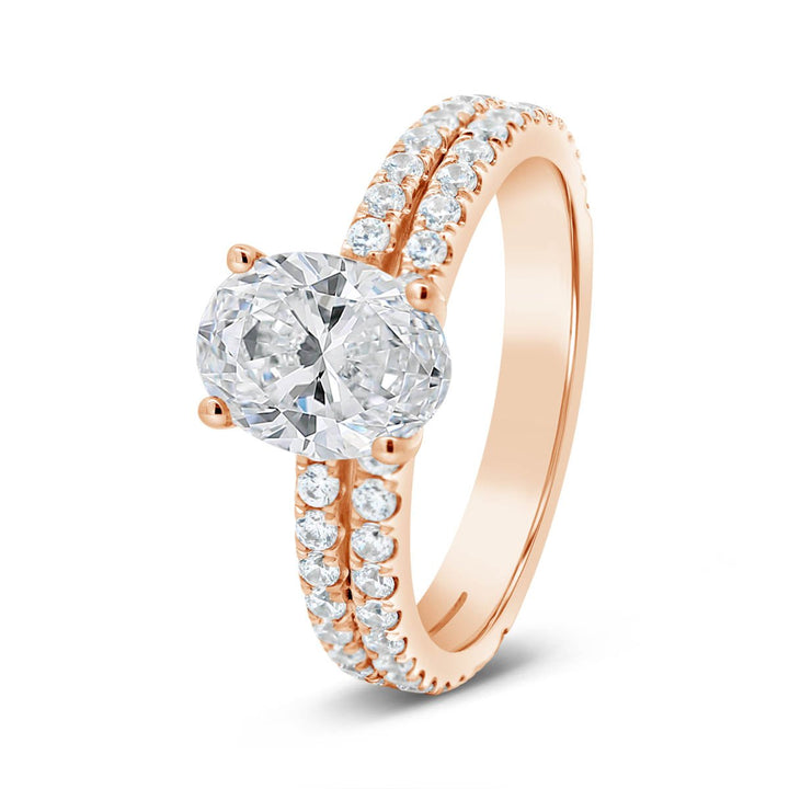 Split Shank Diamond Engagement Ring - YJC6007R