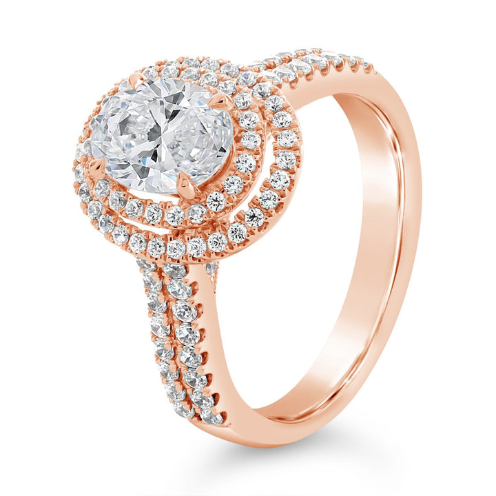 Diamond Halo Engagement Ring