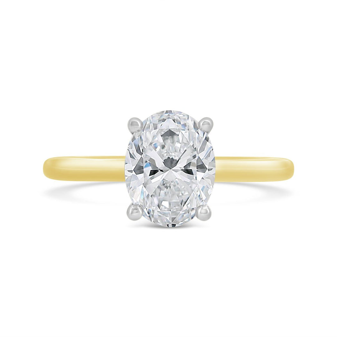 Two Tone Solitaire Engagement Ring - N0508SMA