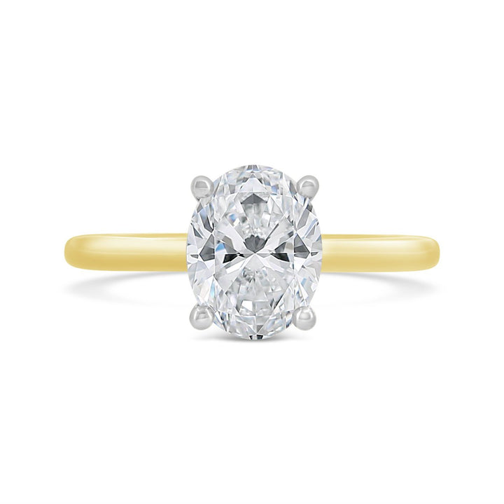 Two Tone Solitaire Engagement Ring - N0508SMA