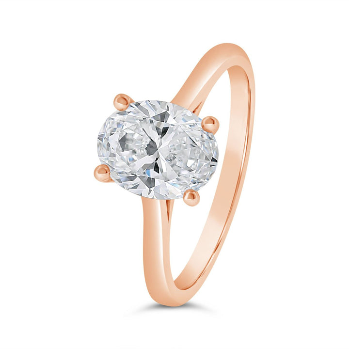Two Tone Solitaire Engagement Ring - N0508SMA