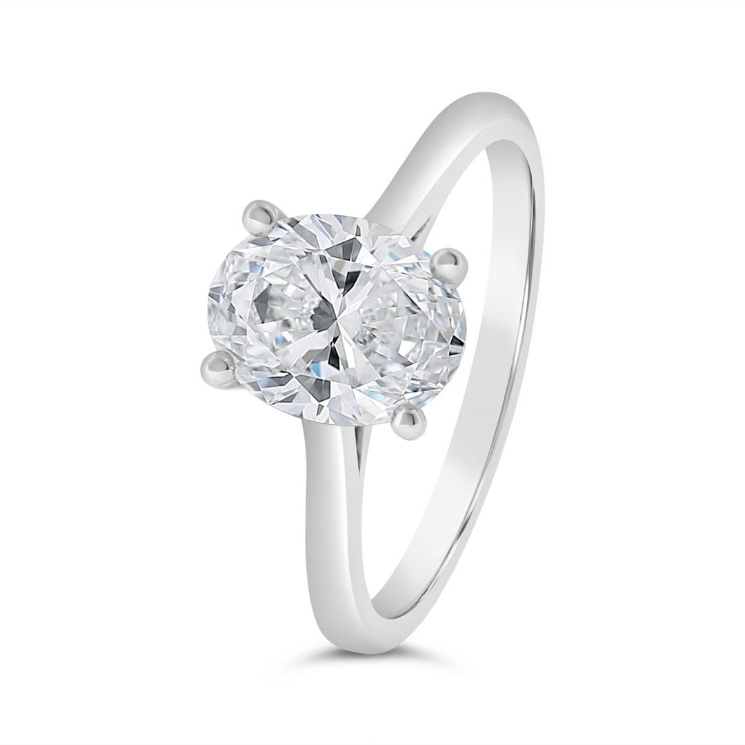 Two Tone Solitaire Engagement Ring - N0508SMA