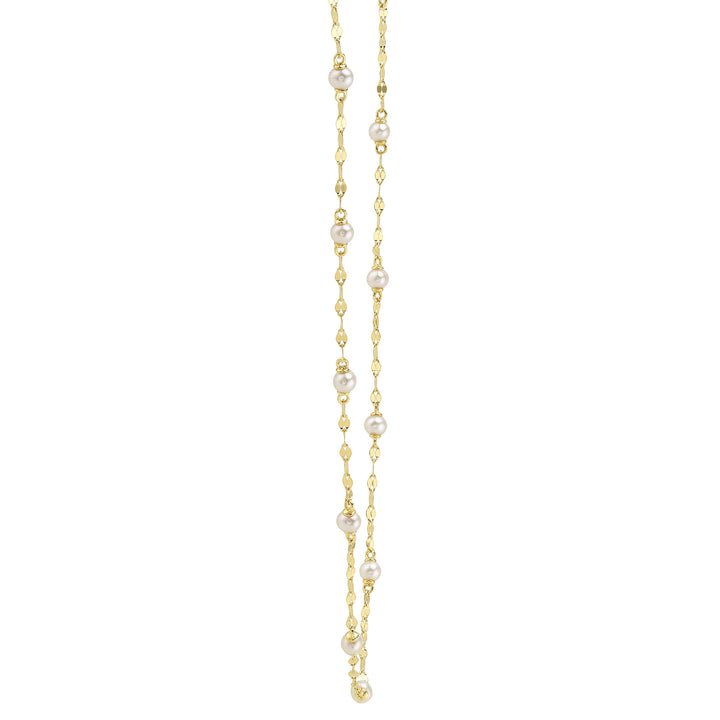 Cultured Pearls By The Yard Sparkle Chain Necklace