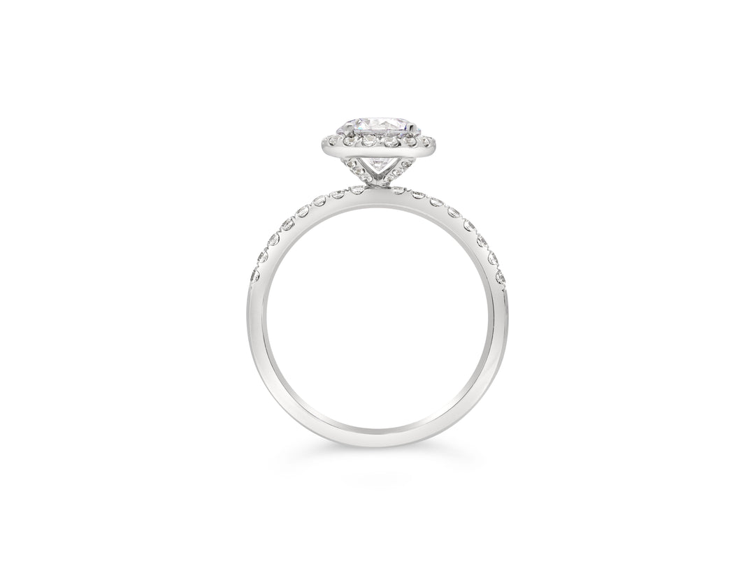 Diamond Halo Engagement Ring - The Diamond Guys