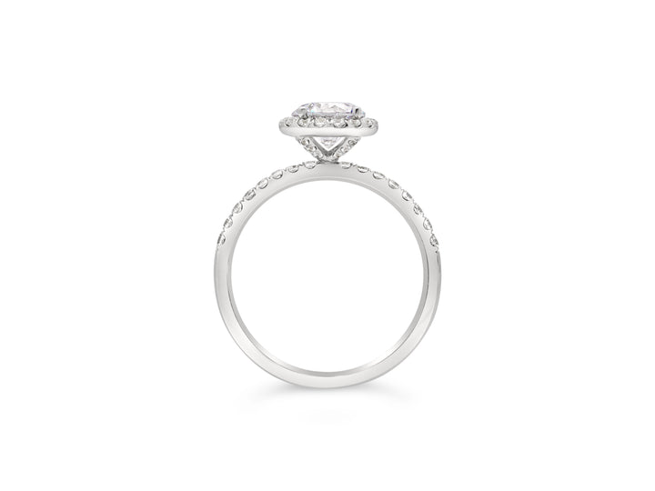 Diamond Halo Engagement Ring - The Diamond Guys