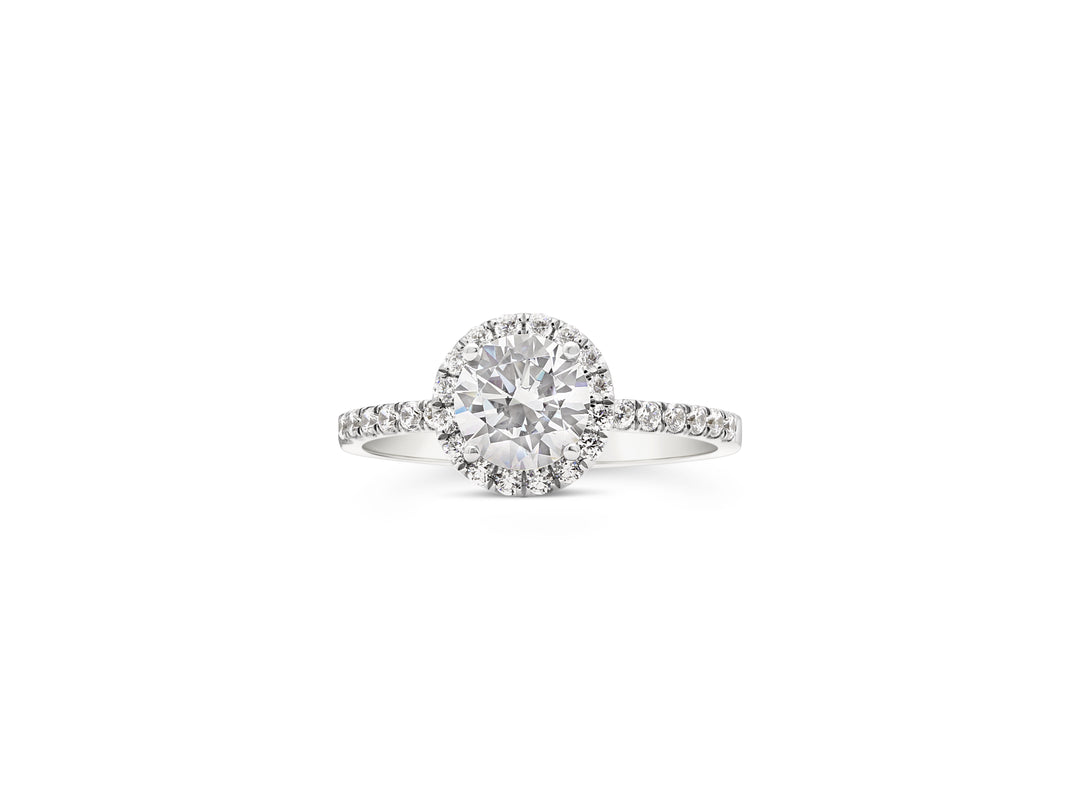 Diamond Halo Engagement Ring