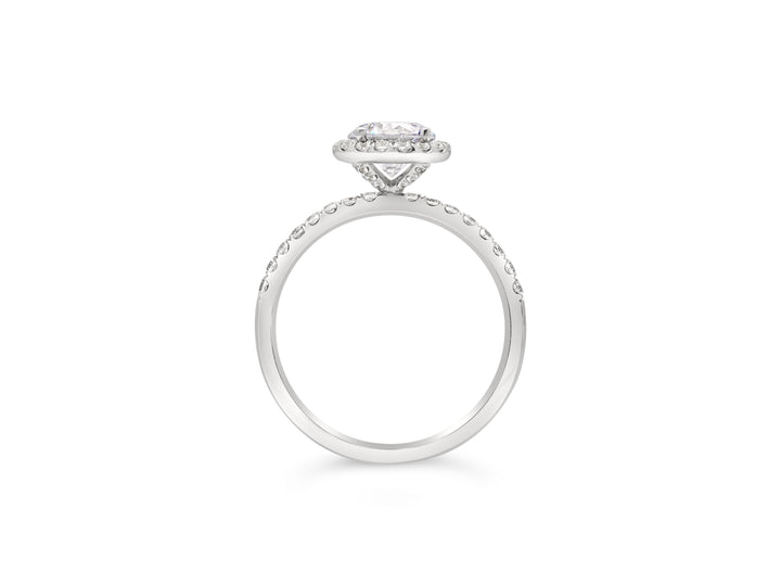 Diamond Halo Engagement Ring