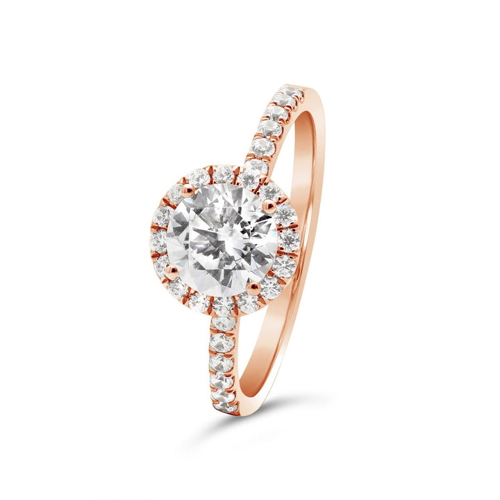 Diamond Halo Engagement Ring - The Diamond Guys