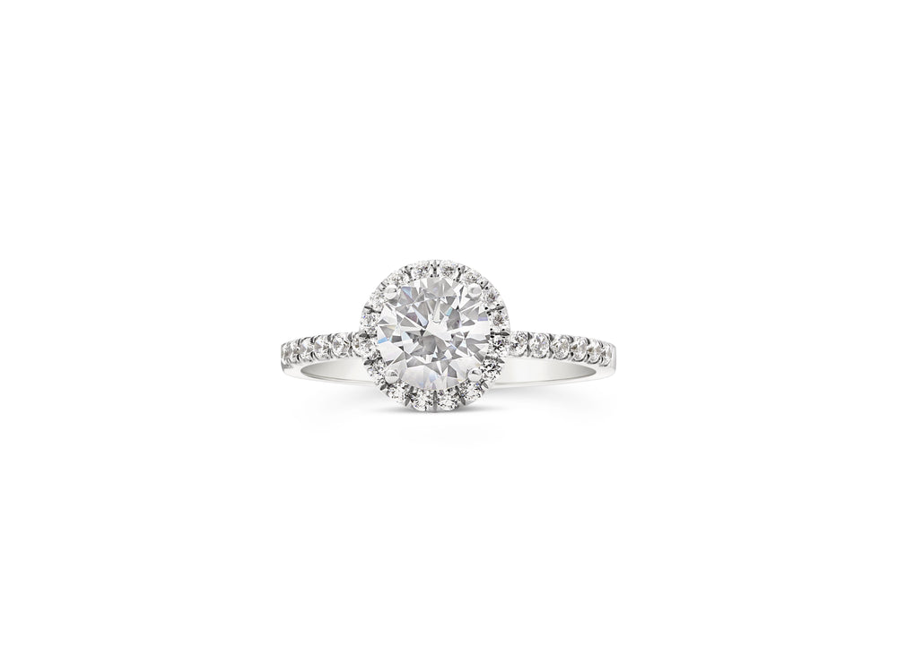 Diamond Halo Engagement Ring - The Diamond Guys