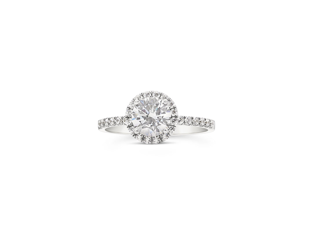 Diamond Halo Engagement Ring - The Diamond Guys