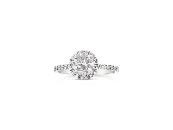 Diamond Halo Engagement Ring - The Diamond Guys