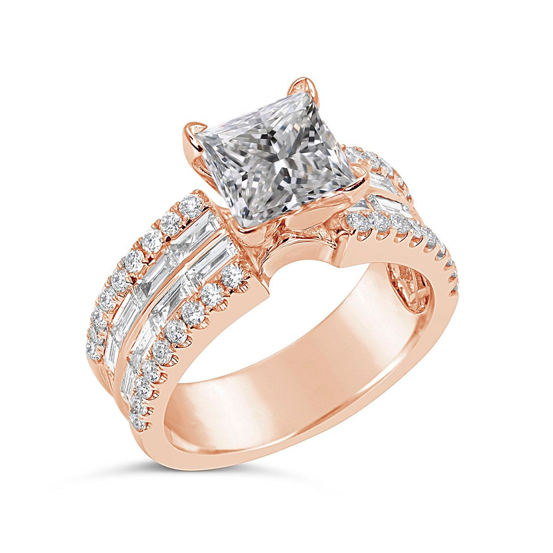 Baguette Diamond Engagement Ring