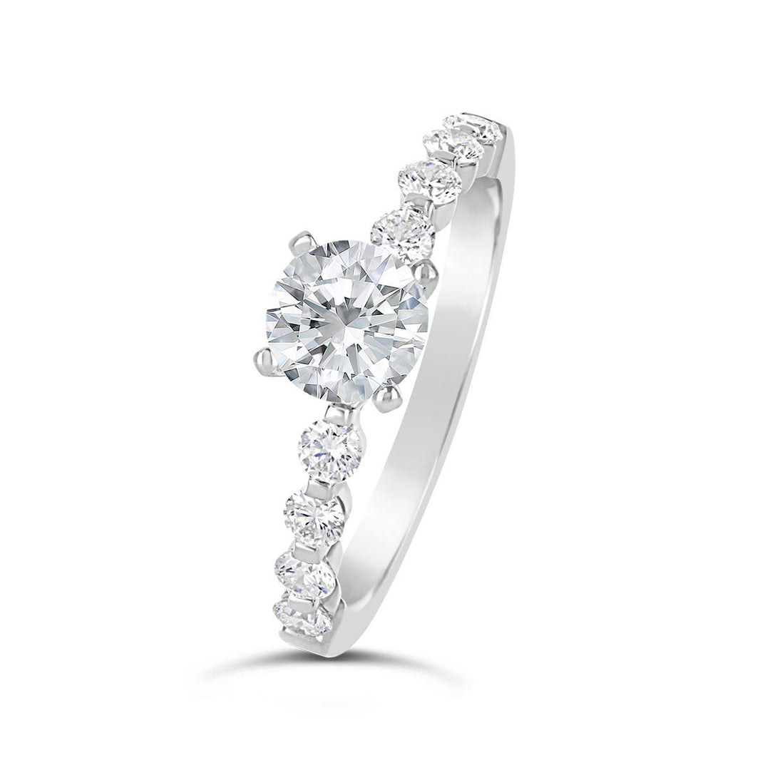 Modern Diamond Engagement Ring - The Diamond Guys