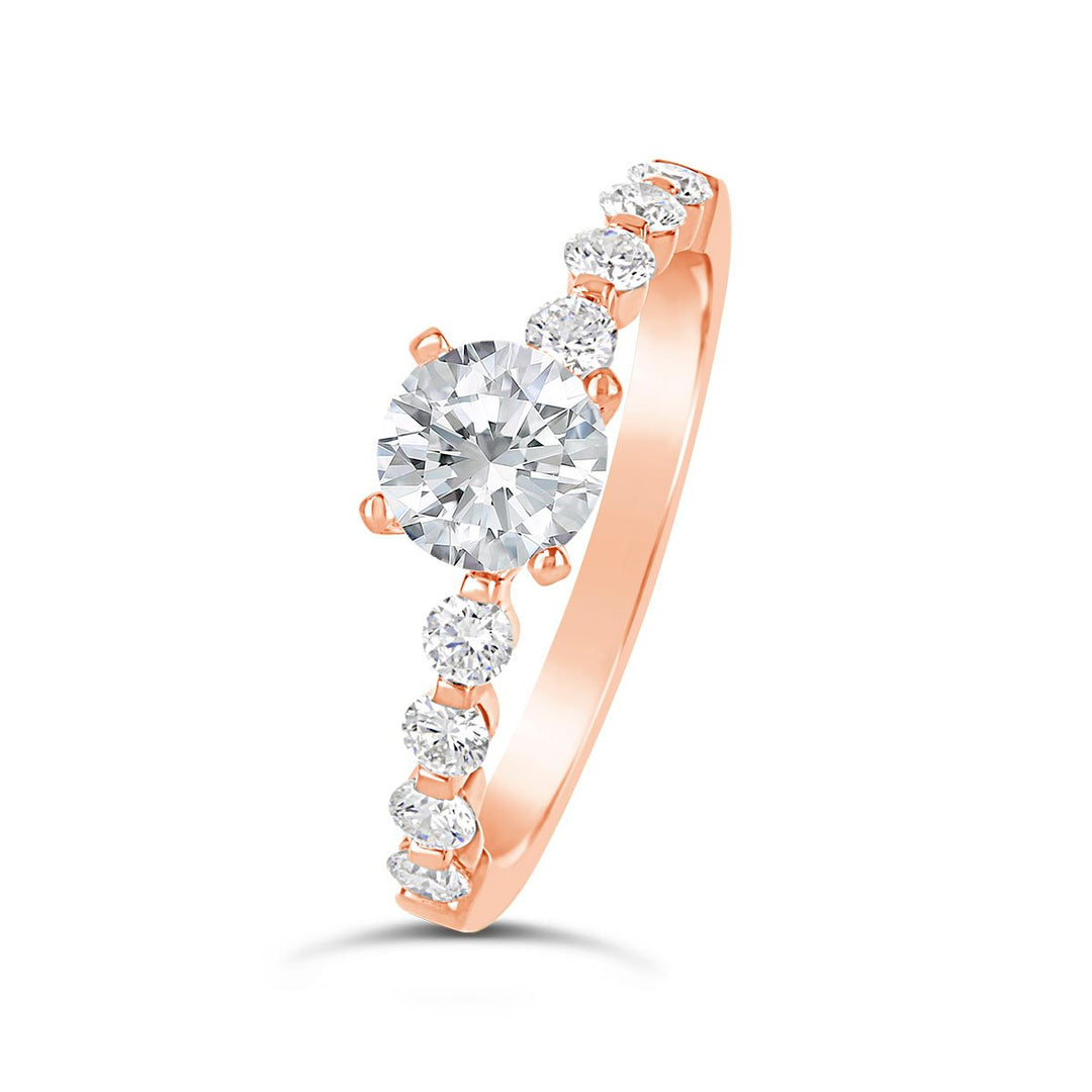 Modern Diamond Engagement Ring - The Diamond Guys