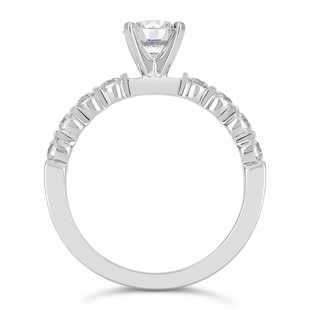 Modern Diamond Engagement Ring - The Diamond Guys