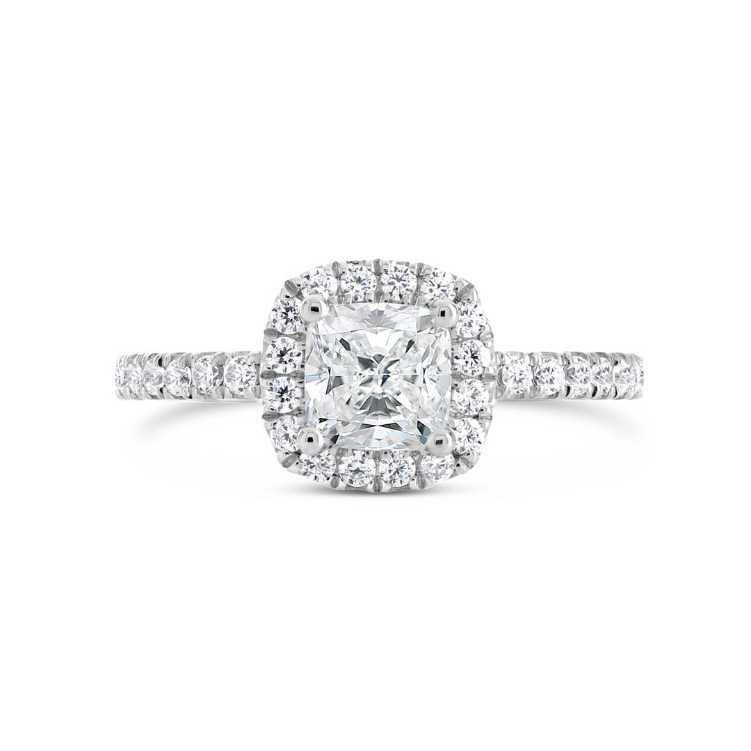 Diamond Halo Engagement Ring - The Diamond Guys