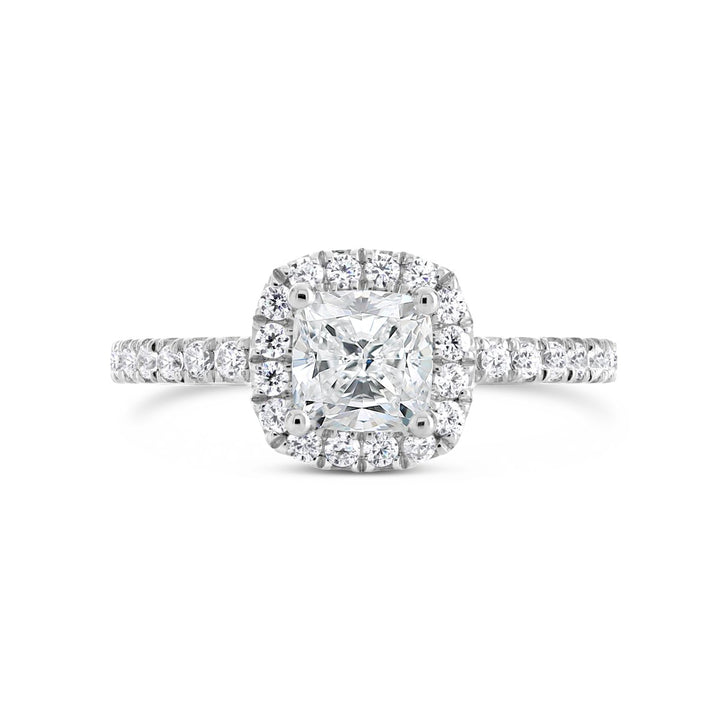 Diamond Halo Engagement Ring - The Diamond Guys