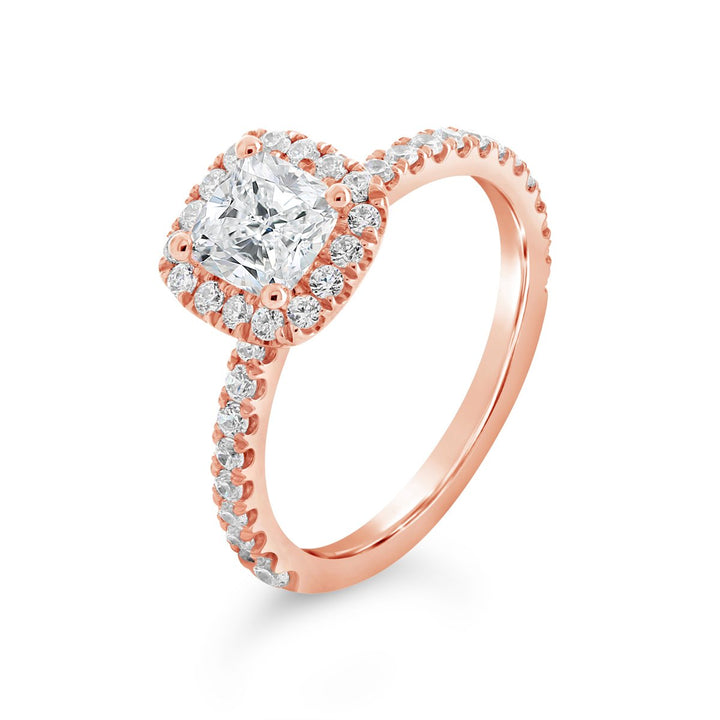 Diamond Halo Engagement Ring - The Diamond Guys