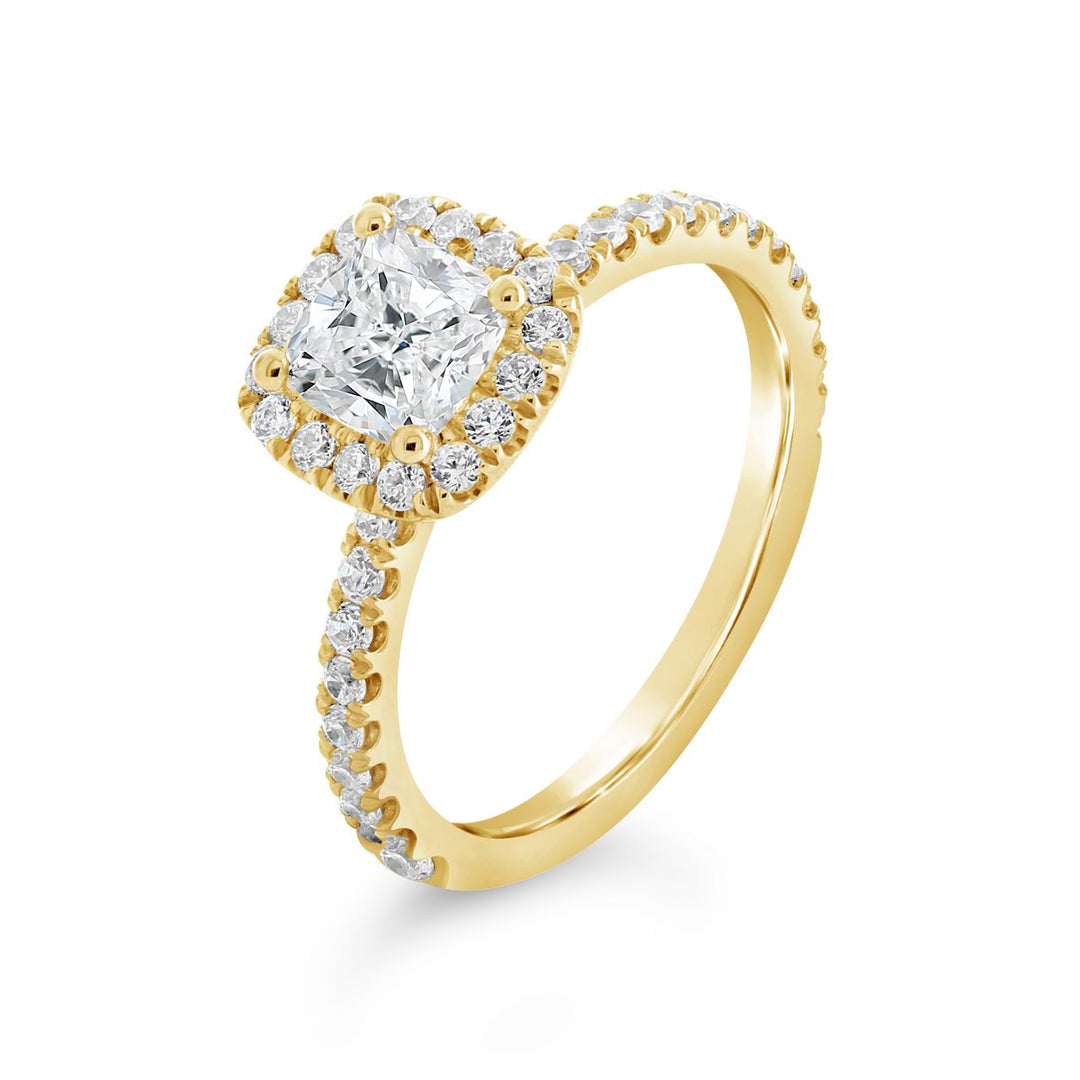 Diamond Halo Engagement Ring - The Diamond Guys