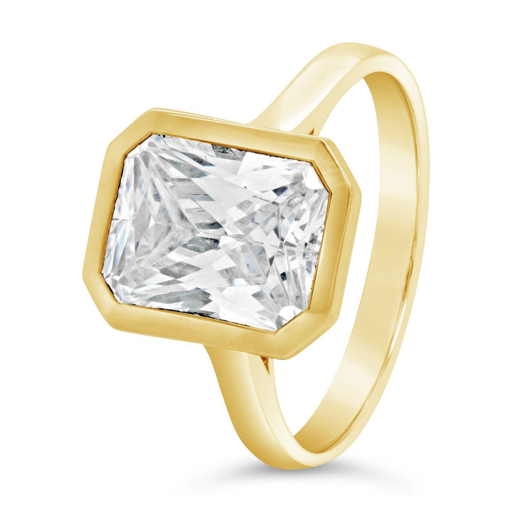 Bezel Set Solitaire Engagement Ring Mounting