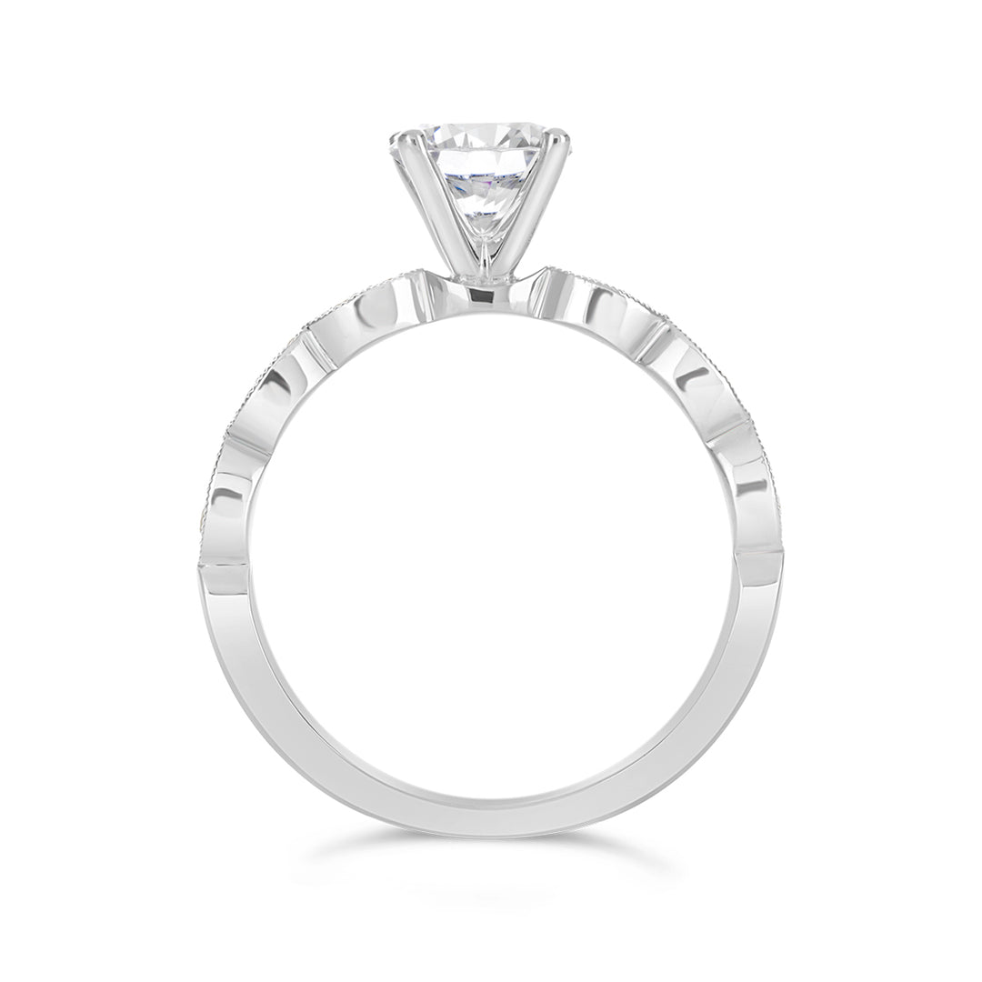 Vintage Inspired Diamond Engagement Ring - ACB140