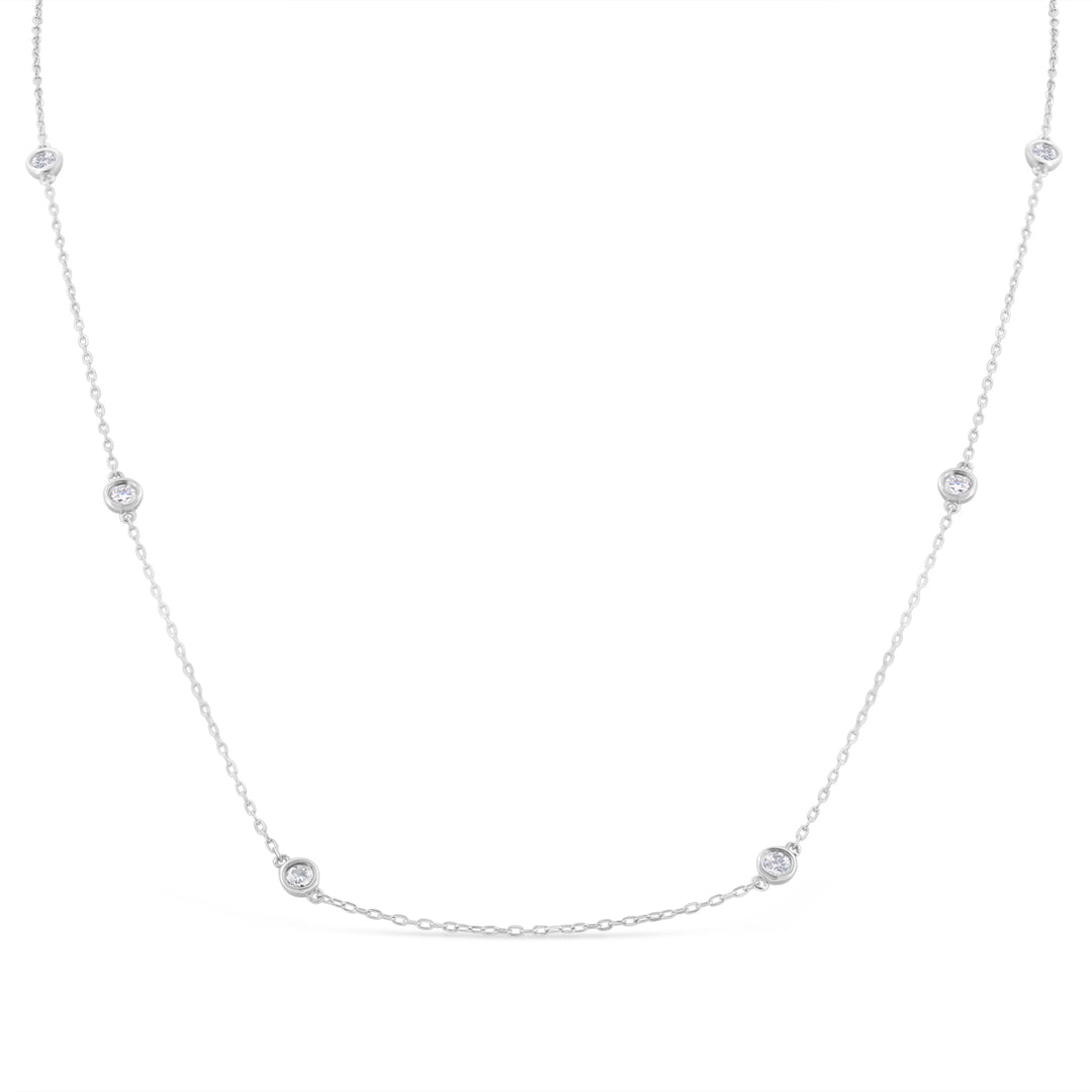 Lab. Grown Diamonds By the Yard Necklace