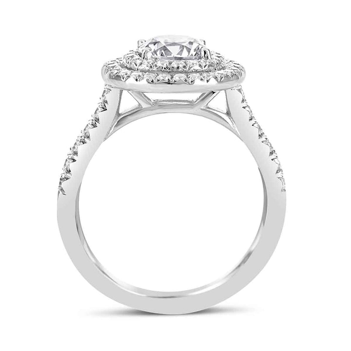 Double Halo Diamond Engagement Ring - The Diamond Guys