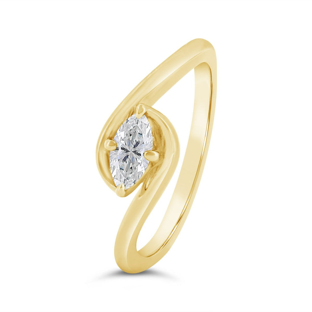 Lab Grown Diamond Solitaire Ring - 72042-MRQ