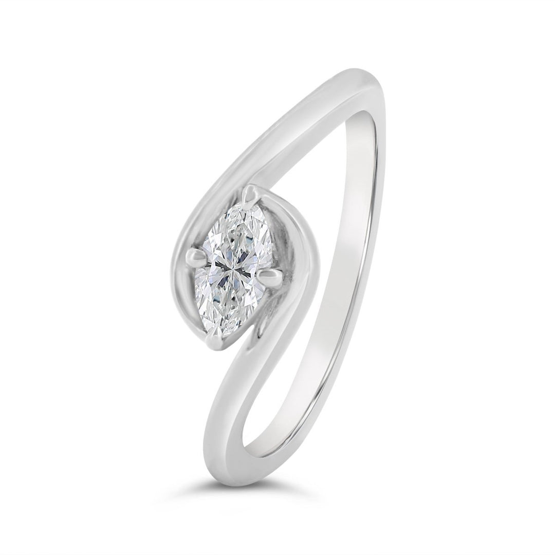 Lab Grown Diamond Solitaire Ring - 72042-MRQ