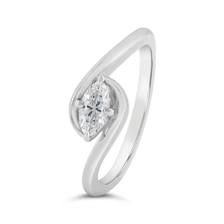 Lab Grown Diamond Solitaire Ring - 72042-MRQ