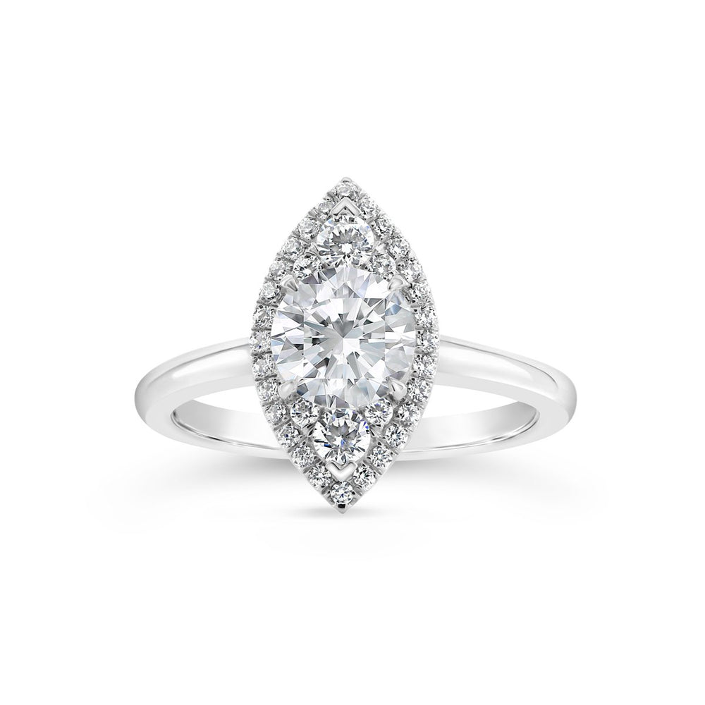 Diamond Halo Engagement Ring - The Diamond Guys