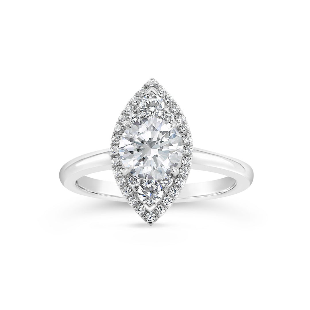 Diamond Halo Engagement Ring - The Diamond Guys