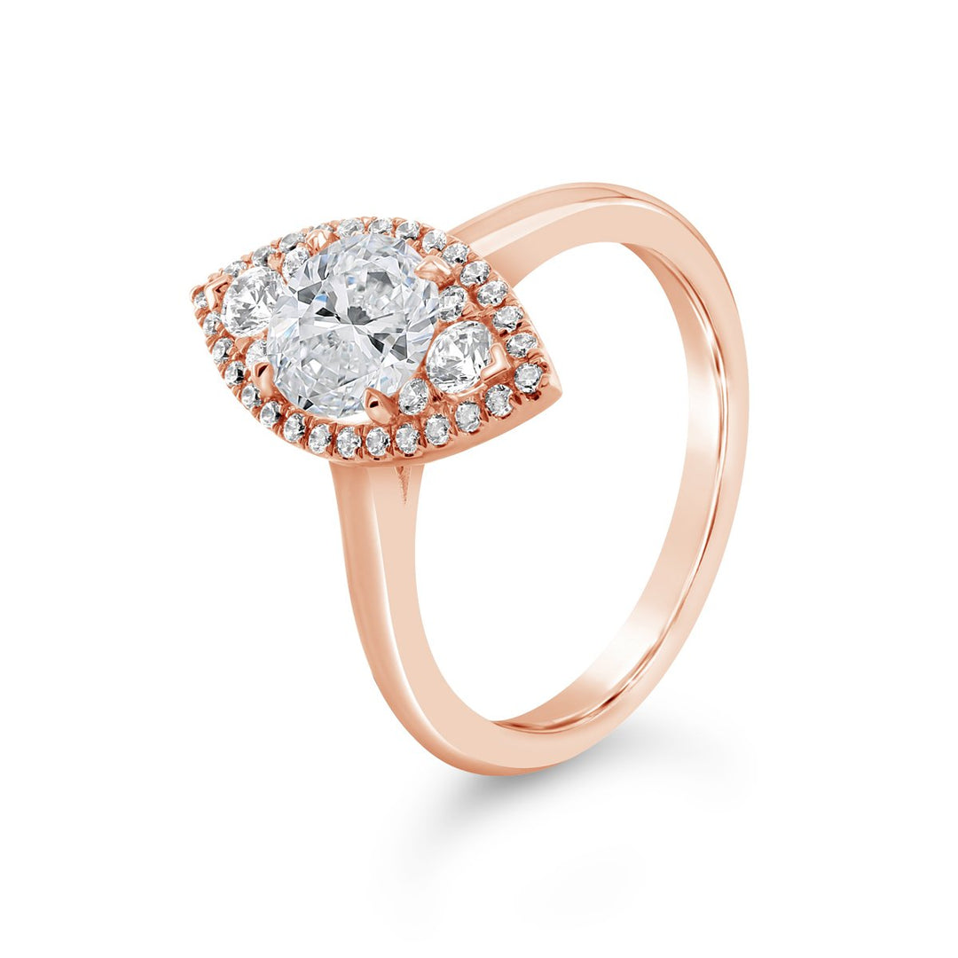 Diamond Halo Engagement Ring - The Diamond Guys