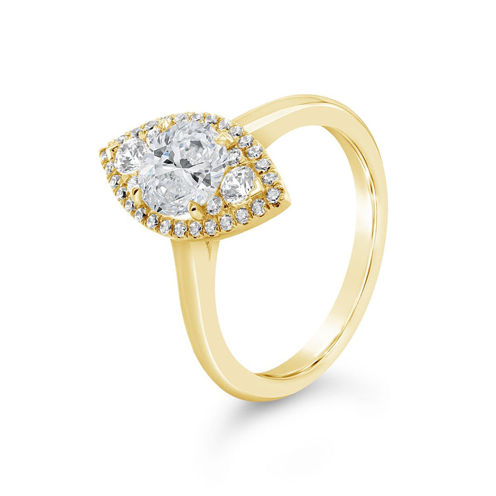 Diamond Halo Engagement Ring - The Diamond Guys