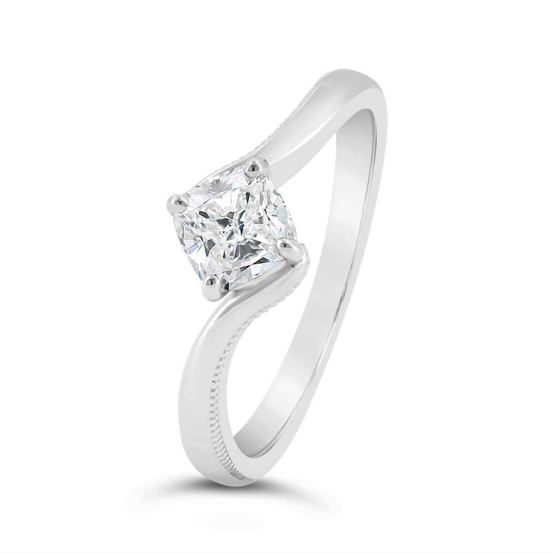Lab Grown Diamond Solitaire Ring - 72025-LAB