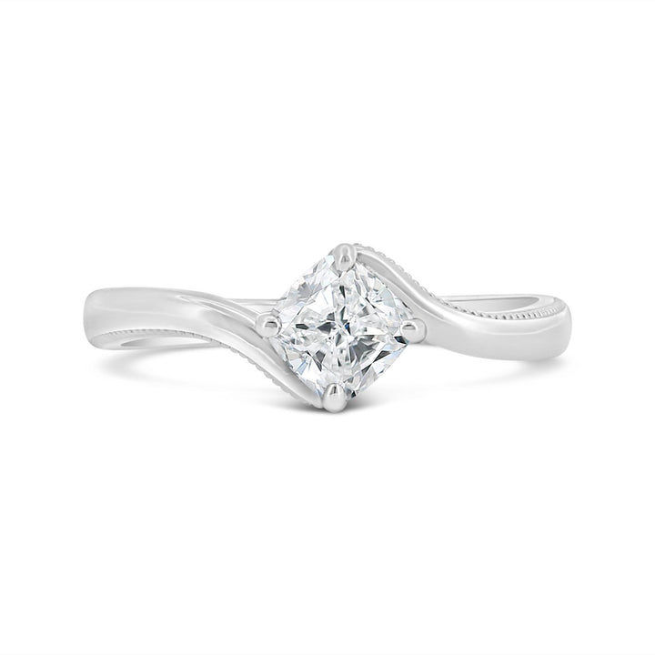 Lab Grown Diamond Solitaire Ring - 72025-LAB