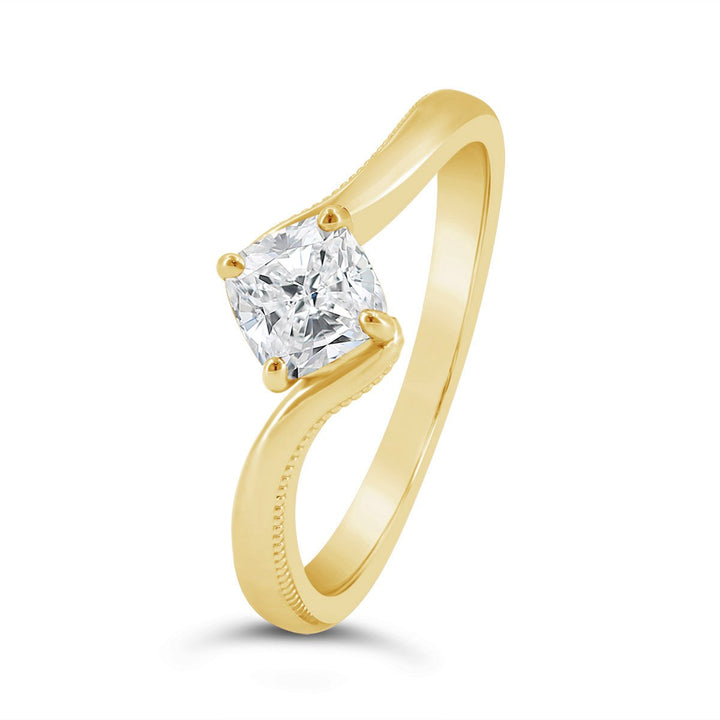 Lab Grown Diamond Solitaire Ring - 72025-LAB