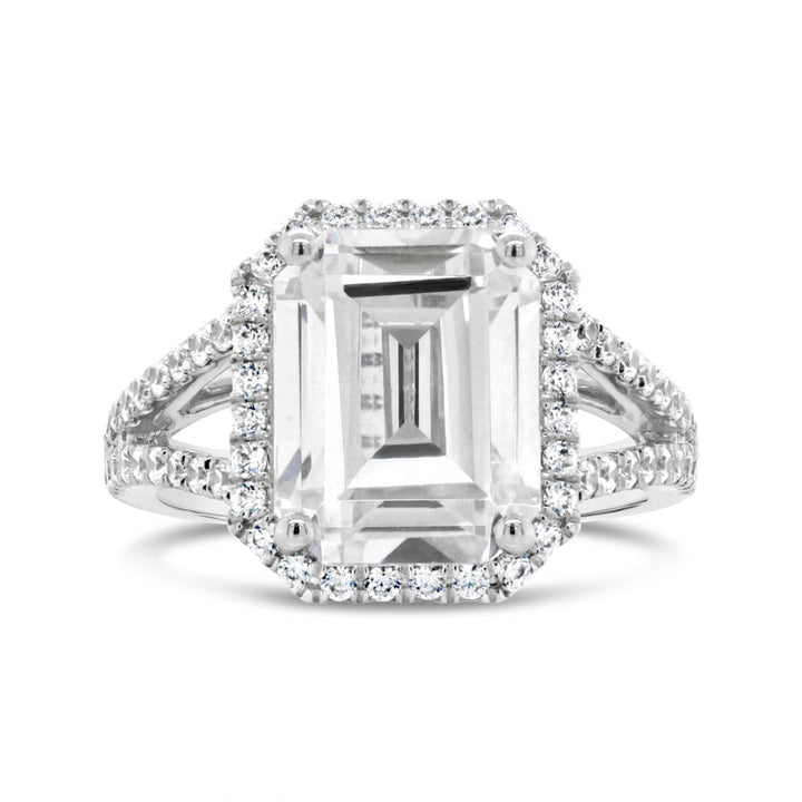 Split Shank Halo Diamond Engagement Ring - YJA0731R
