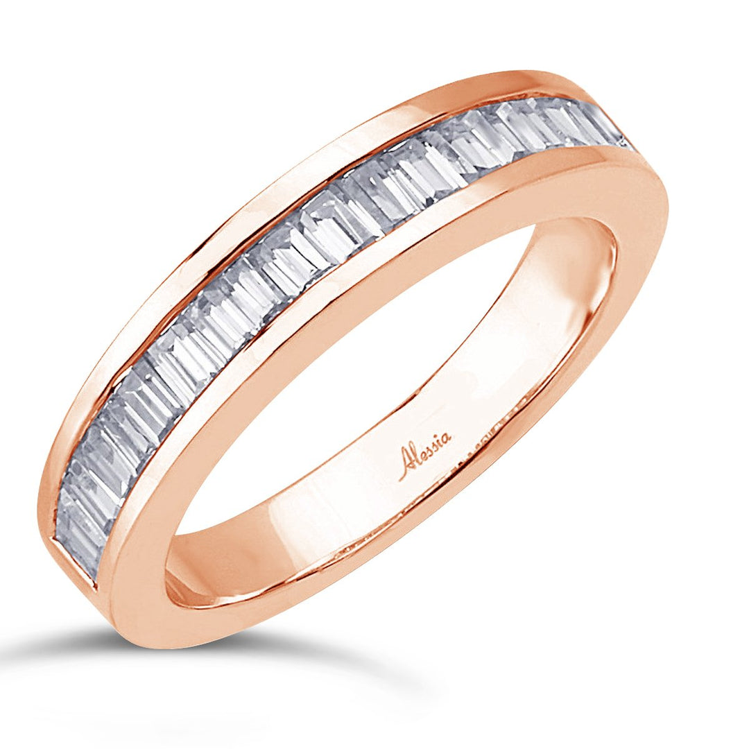 Baguette Diamond Channel Set Band - ACE017 - The Diamond Guys