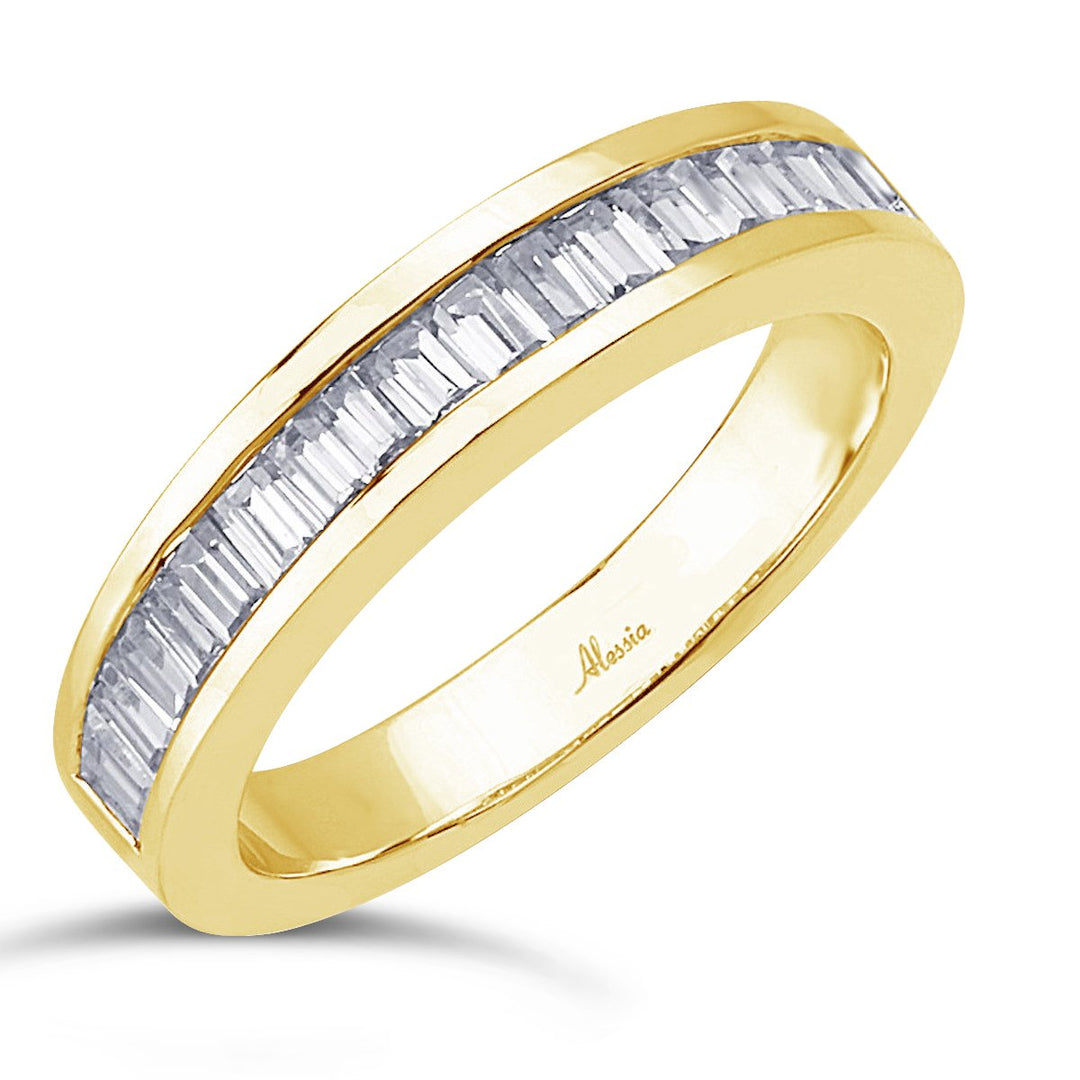Baguette Diamond Channel Set Band - ACE017 - The Diamond Guys