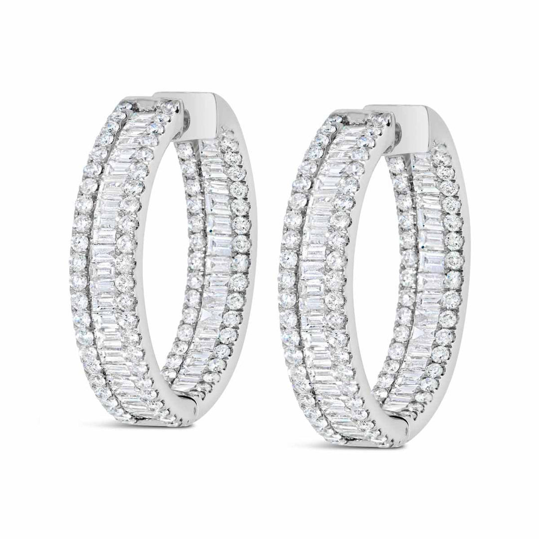 Diamond Hoop Earrings
