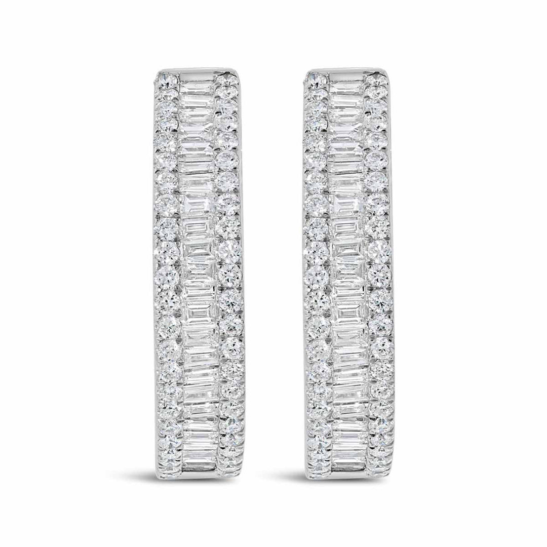 Diamond Hoop Earrings