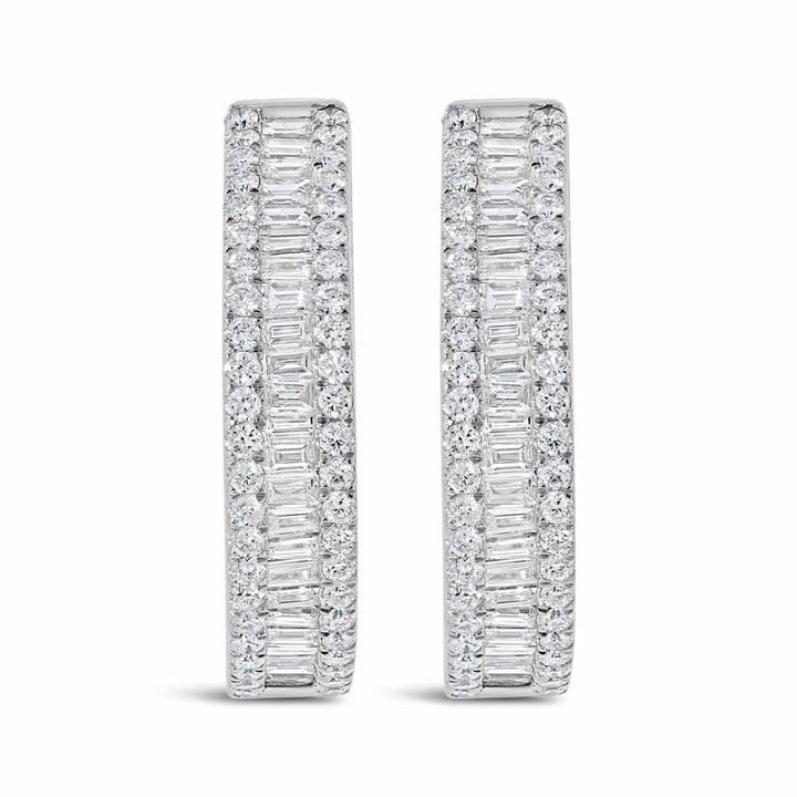 Diamond Hoop Earrings