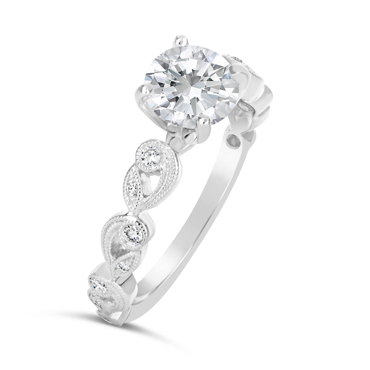 Vintage Style Diamond Engagement Ring - The Diamond Guys
